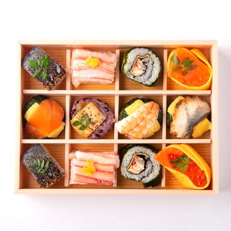 【敬老の日】あでやか手鞠わさび葉寿し１２個