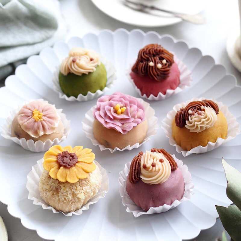 【敬老の日】わんことお花のおはぎ８個