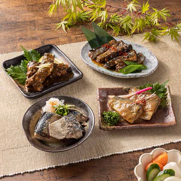 阿部長商店 三陸食堂すぐ食べられる魚惣菜 4種12パック【お届け期間：9月12日〜9月15日】【敬老の日】