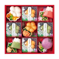 〈京都・辻が花〉京のお茶漬とお吸物 迎春最中詰合せ