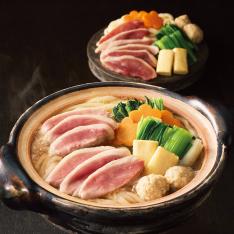 〈京料理・美濃吉〉京野菜と湯葉の合鴨つくね鍋