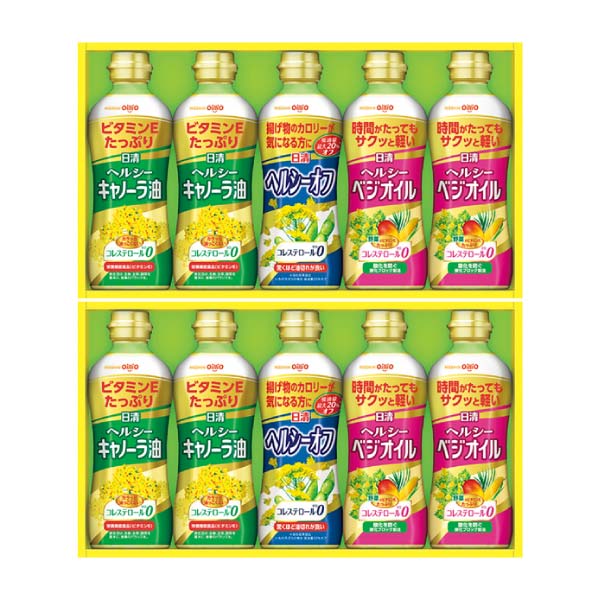日清オイリオ ヘルシーオイルギフト(2段詰)【冬の贈りもの・お歳暮】[OP-50W]