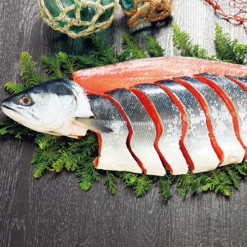 ＜お歳暮＞紅鮭姿切身造り