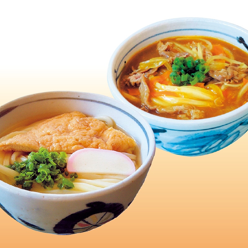＜お歳暮＞さぬき産さぬきうどん８人前きつね・カレー