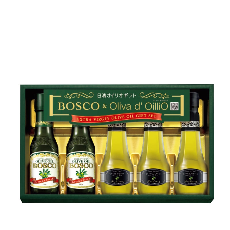 ＜お歳暮＞日清　ボスコ＆オリーバ　デ　オイリオ　エキストラバージンオリーブオイルギフト（東日本版）