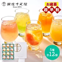 超早割 お歳暮 2025 銀座 千疋屋 銀座フルーツジュレ 12個 SK2693 銀座千疋屋 千疋屋ゼリー ゼリー ギフト フルーツゼリー 詰め合わせ 内祝い ギフト おしゃれ ジュレ お祝い 内祝い お礼 送料無料 お供え 冬ギフト 御歳暮