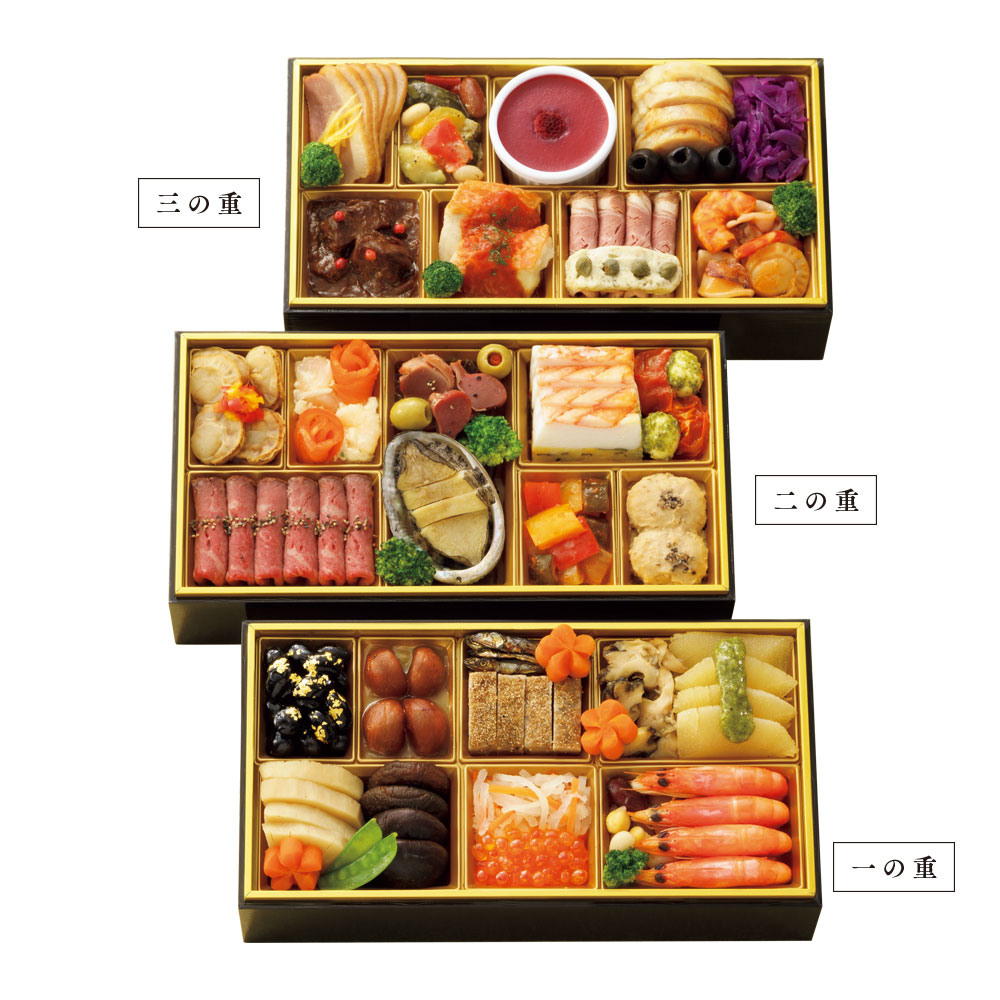 洋風おせち料理三段重