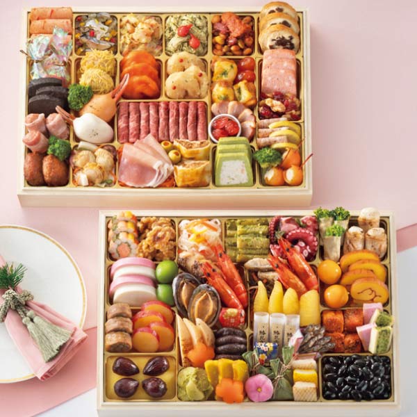 おもてなし重 和洋二段重「迎華」(げいか)【6〜8人前・75品目】【イオンのおせち】