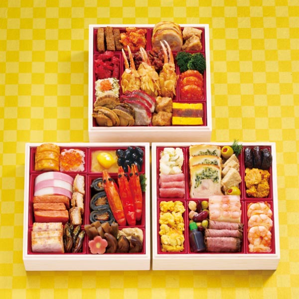 札幌グランドホテル 和洋中三段重「福の宴」【3〜4人前・40品目】【イオンのおせち】