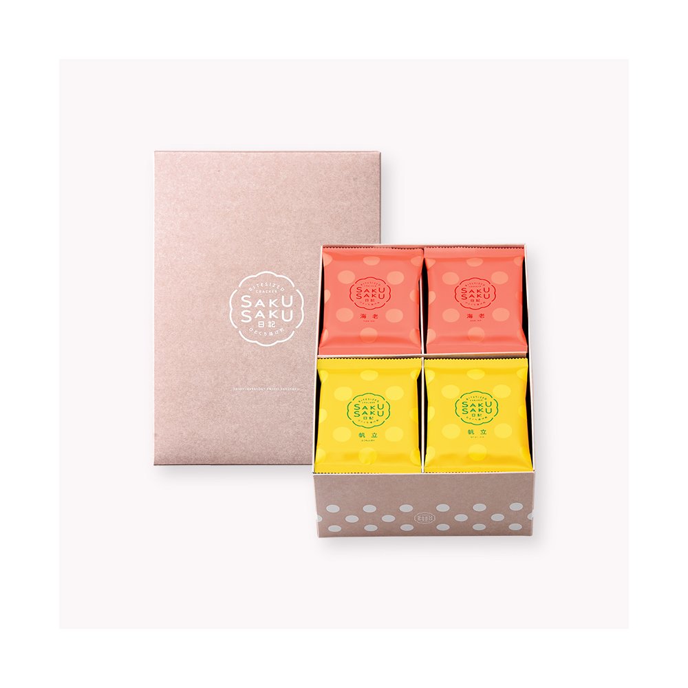 さくさく日記 詰合せ（えび・ほたて 各10袋）